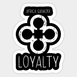 Africa Sankofa Adinkra Symbol "Loyalty" Sticker